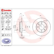 Brembo | Bremsscheibe | 08.9719.11