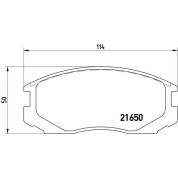 Brembo | Bremsbelagsatz, Scheibenbremse | P 54 015