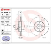 Brembo | Bremsscheibe | 09.B588.21