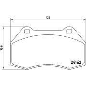 Brembo | Bremsbelagsatz, Scheibenbremse | P 68 036