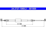 ATE | Seilzug, Feststellbremse | 24.3727-1069.2