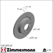 Zimmermann | Bremsscheibe | 400.3691.20