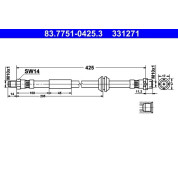 ATE | Bremsschlauch | 83.7751-0425.3