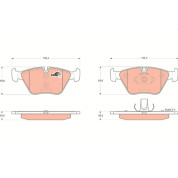 TRW | Bremsbelagsatz, Scheibenbremse | GDB1531