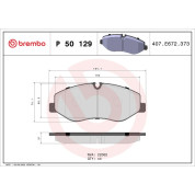 Brembo | Bremsbelagsatz, Scheibenbremse | P 50 129