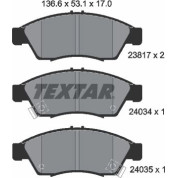 Textar | Bremsbelagsatz, Scheibenbremse | 2381701