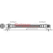 Metzger | Bremsschlauch | 4111438