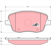 TRW | Bremsbelagsatz, Scheibenbremse | GDB1414
