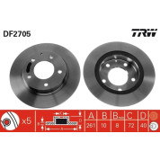 TRW | Bremsscheibe | DF2705