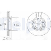 Delphi | Bremsscheibe | BG2423