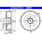 ATE | Bremstrommel | 24.0220-3010.1