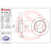 Brembo | Bremsscheibe | 08.4738.21