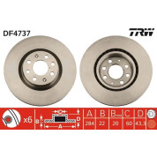 TRW | Bremsscheibe | DF4737