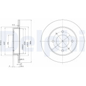 Delphi | Bremsscheibe | BG3070