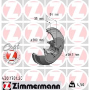 Zimmermann | Bremstrommel | 430.1781.00