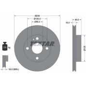 Textar | Bremsscheibe | 92061500