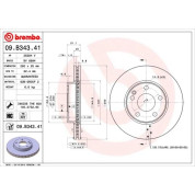 Brembo | Bremsscheibe | 09.B343.41