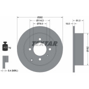 Textar | Bremsscheibe | 92130900