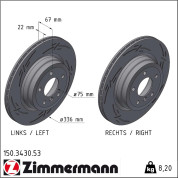 Zimmermann | Bremsscheibe | 150.3430.53