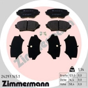 Zimmermann | Bremsbelagsatz, Scheibenbremse | 24297.145.1