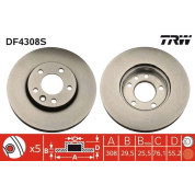 TRW | Bremsscheibe | DF4308S