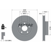 Textar | Bremsscheibe | 92081900