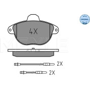 Meyle | Bremsbelagsatz, Scheibenbremse | 025 231 4617/W