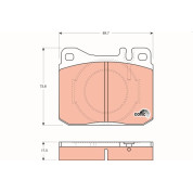 TRW | Bremsbelagsatz, Scheibenbremse | GDB264