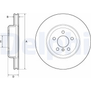 Delphi | Bremsscheibe | BG9154C