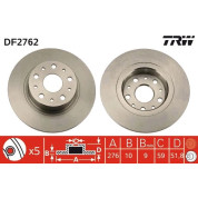 TRW | Bremsscheibe | DF2762