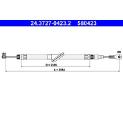 ATE | Seilzug, Feststellbremse | 24.3727-0423.2