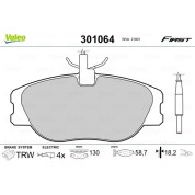 Valeo | Bremsbelagsatz, Scheibenbremse | 301064