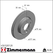 Zimmermann | Bremsscheibe | 450.5207.20