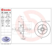 Brembo | Bremsscheibe | 08.5005.14