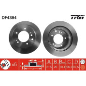 TRW | Bremsscheibe | DF4394