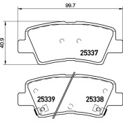 Brembo | Bremsbelagsatz, Scheibenbremse | P 30 094