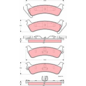 TRW | Bremsbelagsatz, Scheibenbremse | GDB4124