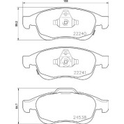 Brembo | Bremsbelagsatz, Scheibenbremse | P 23 165