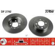 TRW | Bremsscheibe | DF2792