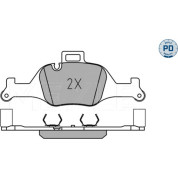 Meyle | Bremsbelagsatz, Scheibenbremse | 025 259 0018/PD