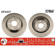 TRW | Bremsscheibe | DF4437