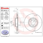 Brembo | Bremsscheibe | 09.D419.11