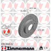 Zimmermann | Bremsscheibe | 370.3065.52