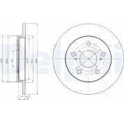 Delphi | Bremsscheibe | BG4233