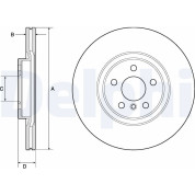 Delphi | Bremsscheibe | BG4780C