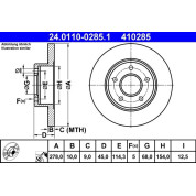 ATE | Bremsscheibe | 24.0110-0285.1