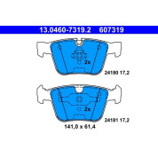 ATE | Bremsbelagsatz, Scheibenbremse | 13.0460-7319.2