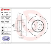 Brembo | Bremsscheibe | 08.D340.11