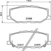 Brembo | Bremsbelagsatz, Scheibenbremse | P 79 040