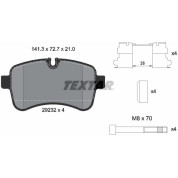 Textar | Bremsbelagsatz, Scheibenbremse | 2923201